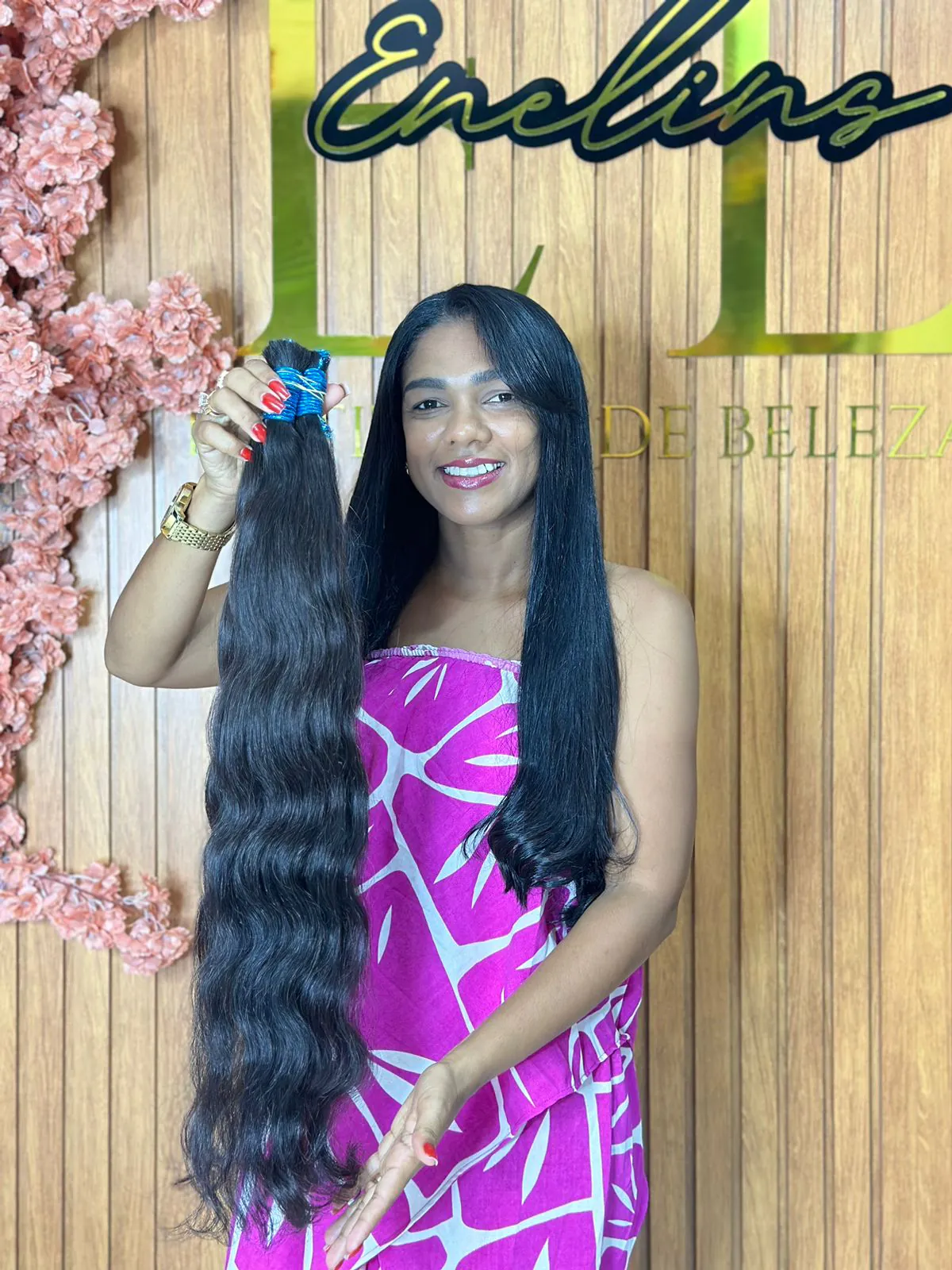 Indiano Borracha Azul 75cm 100G